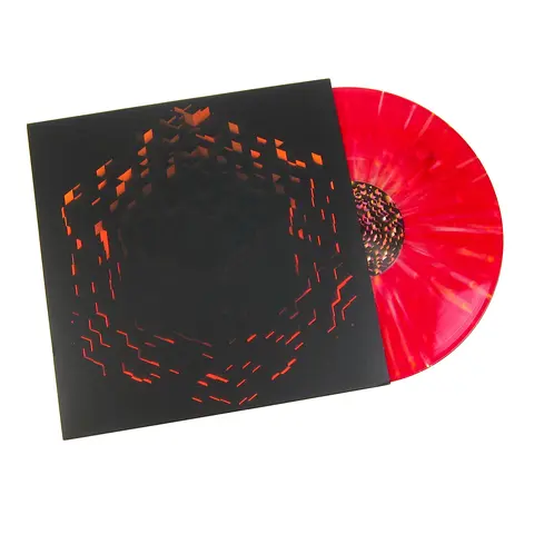 C418 (Daniel Rosenfeld) Minecraft Volume Beta Electroacoustic Ambient Soundtrack Limited Edition Fire Splatter Colored 2LP Vinyl Records - First-Time-on-Vinyl Pressing (Ghostly International)