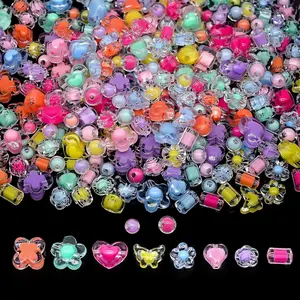 200g+ Candy Bulk Assorted Cute Kandi Beads for  Making, Friendship Bracelet Making Kit, Craft Supplies Charm Beads(Mixed I)