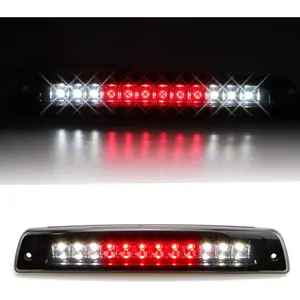For 1994-2001 Dodge Ram 1500/2500/ 3500 Third 3rd LED Brake Light Cargo Lamp High Mount Brake Light Replacement (Black+ Smoke Lens)