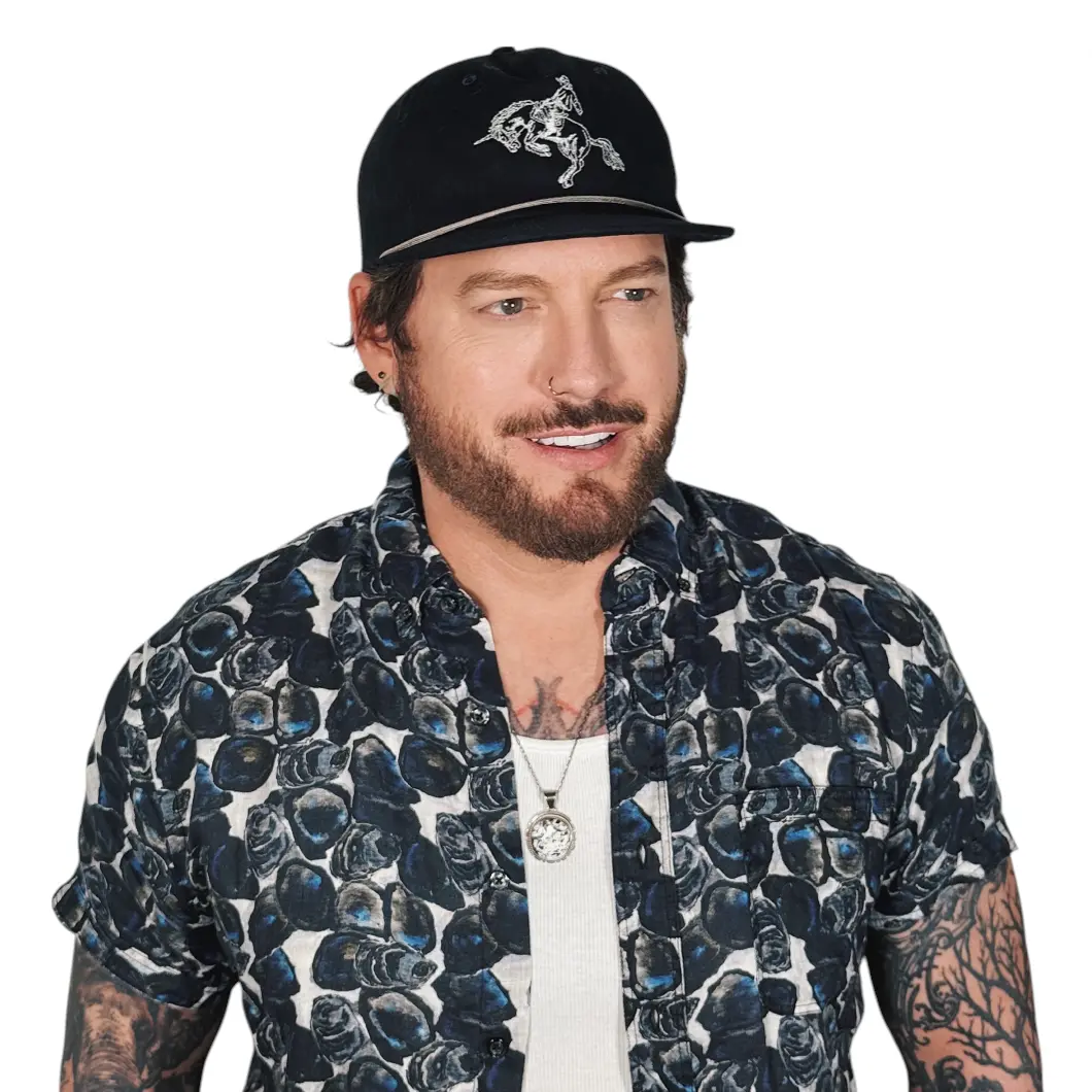 Sandlot for ULAH - Unicorn Cowboy Duck Canvas Snapback 5 Panel Hat - Black