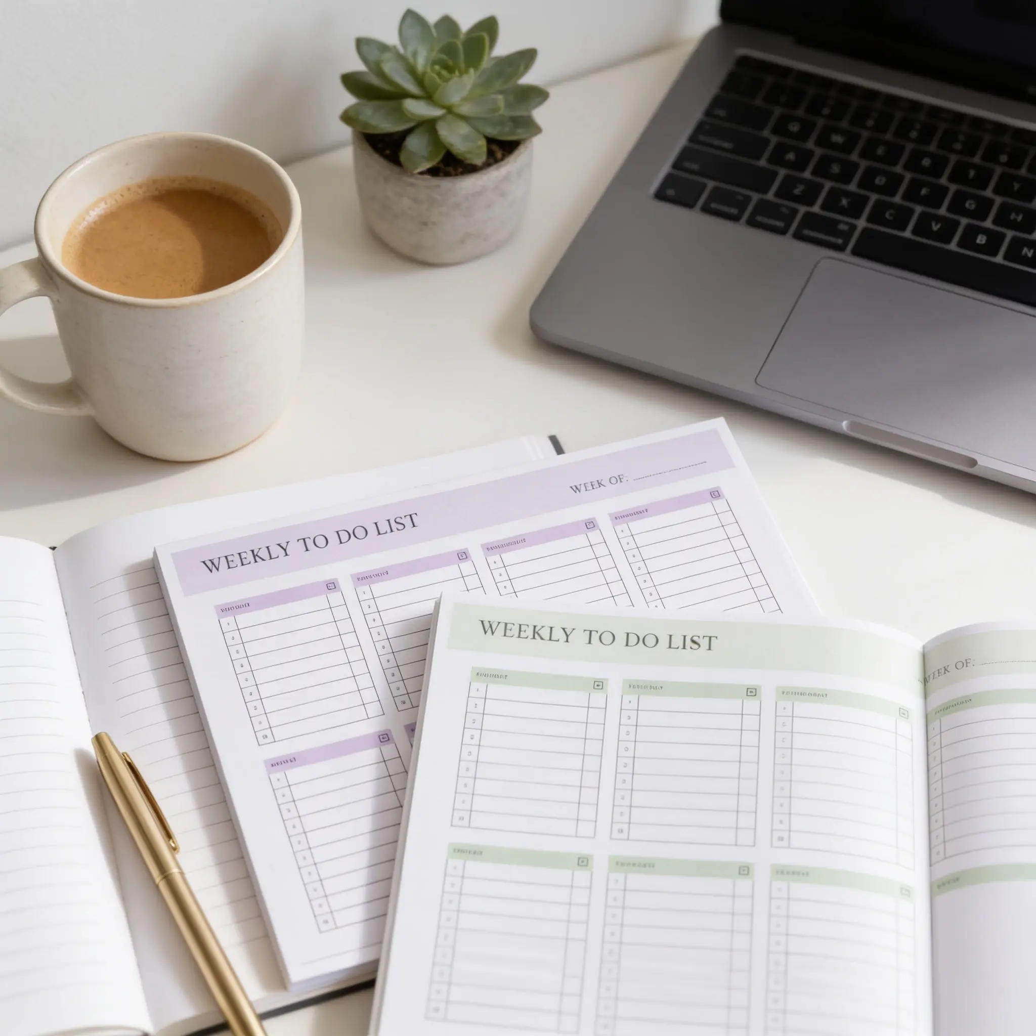 Weekly To-Do & Habit Tracker – Handcrafted 30-Page Organizer for Productivity