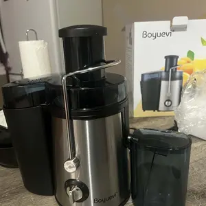 800W Powerful Centrifugal Juicer with 3″ Wide Feed Chute – Whole Fruits & Veg, 30 oz BPA-Free Juice Jug, Easy Clean & High Yield