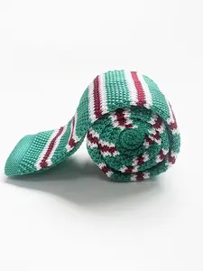 Handmade Men's Fashion Korean Style Casual Multi-Purpose Knitted Narrow Tie, Business Leisure Striped Design, High Quality Craftsmanship, Casual Elegant Tie