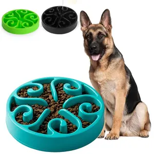 Pet Dog Slow Feeder Bowl Fun Non Slip Anti-Gulping Slower Food Feeding Dishes Eco Dog Bowl for Large Medium Small Dogs Puppy