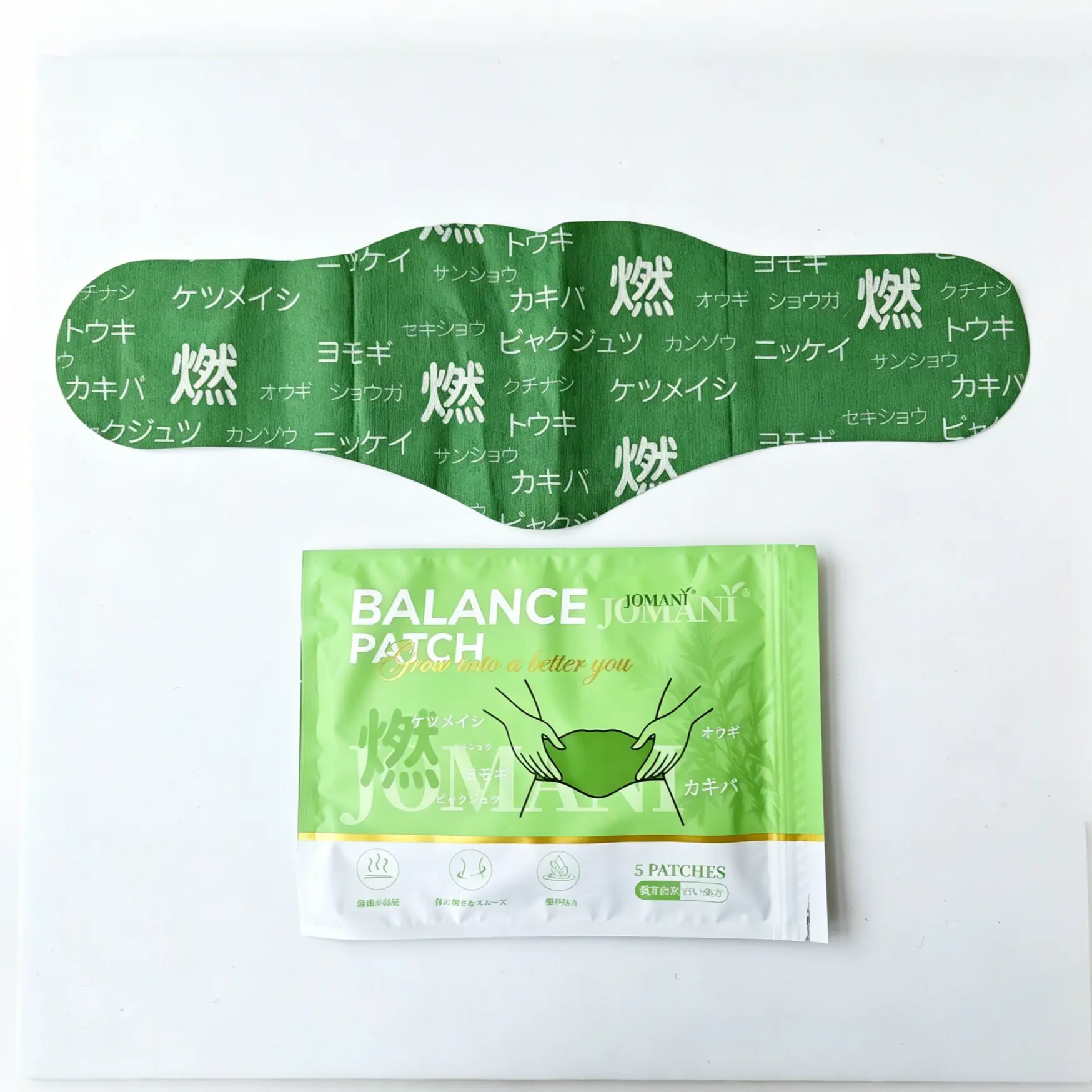 JOMANI Herbal Warming Heat Patches for Abdomen Area Scented Japanese-Style Medicinal Strong Herbs Heating Pad - Abdomen-Applicable Traditional Beauty & Personal Care Heat Patch Daily