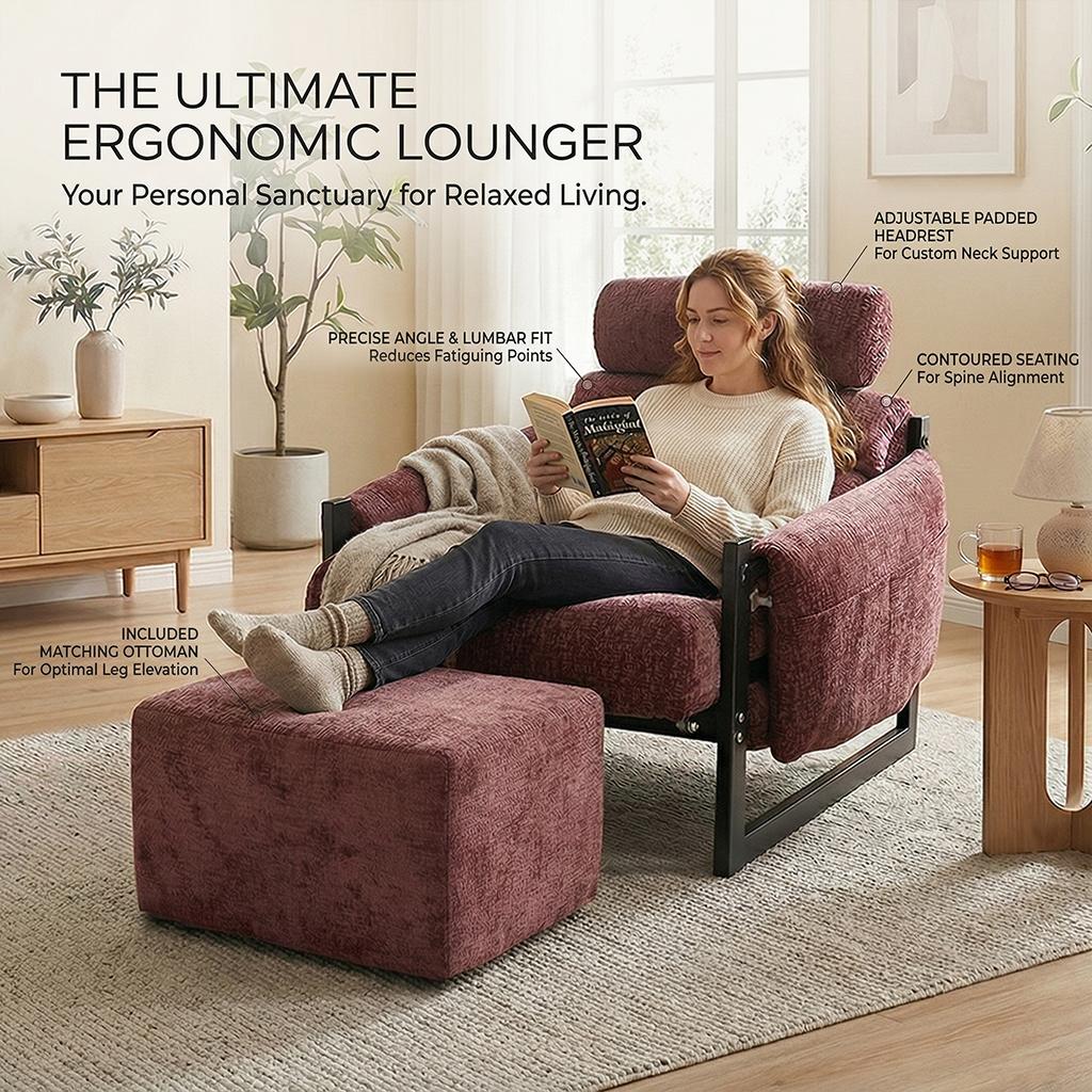 Manual Oversized Recliner Overstuffed Chairs Large Recliner High Weight Capacity Big and T Comfortable Living Room Furniture