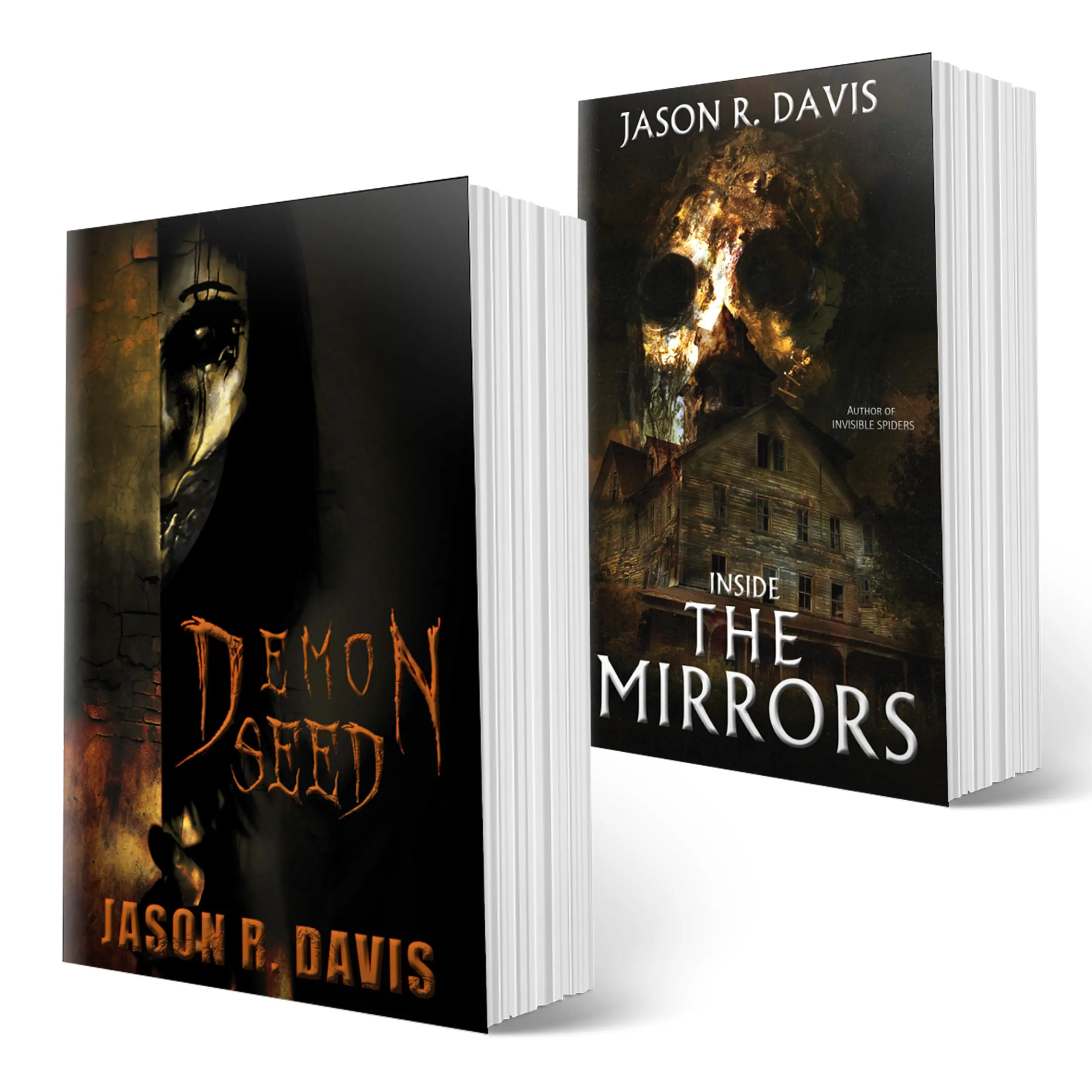 JD Horror Bundle ver 3 - 2 signed horror fiction books by Jason R Davis book shopping Novel