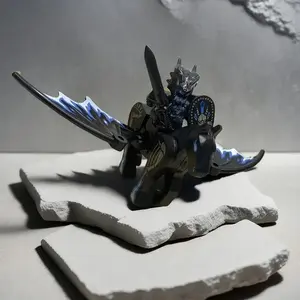 2pc Dark Knight & Sky Horse Handmade Figurine, High Precision Model Assembly, Anime Collection Display Piece, Boy's Premium Gift, Action Figurine