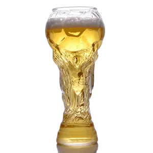 Soccer Ball Beer Glass Goblet 27oz, Creative Football Shaped Drinking Cup, Bar Party Beer Mug for Soccer Fans
