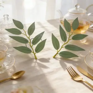 Bestselling Factory Direct Artificial Leaf Decor, 7-Head Willow Screen Printing, Ideal for Wall, Garden, Desk, Table Decoration