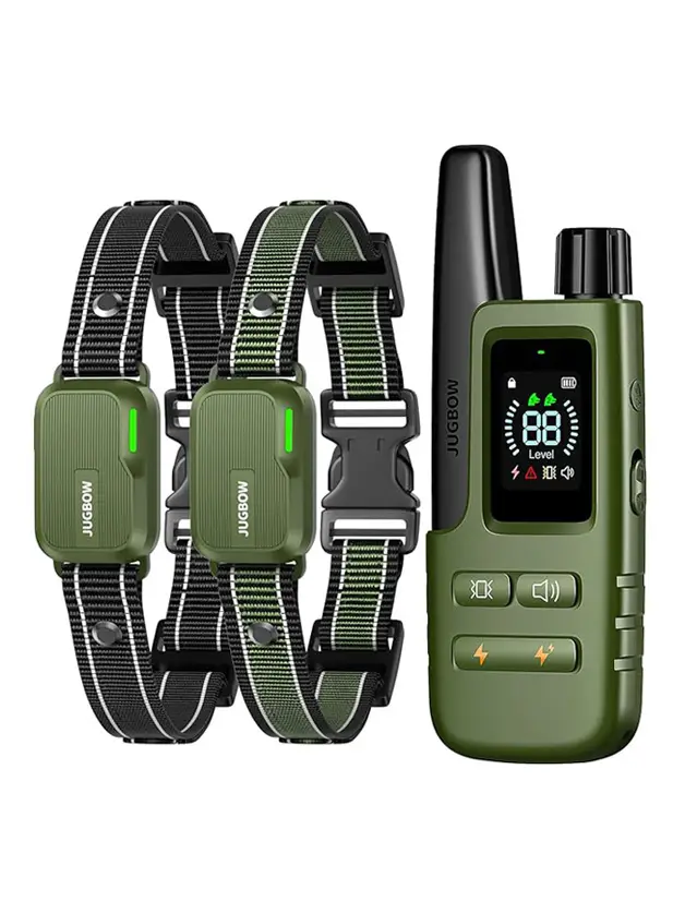 Jugbow Dog Training Collar 2 Dogs - 4200FT with Remote, 4 Training Modes, Security Lock,IPX7 Waterproof E Collar for Dogs Training (10-120lbs)