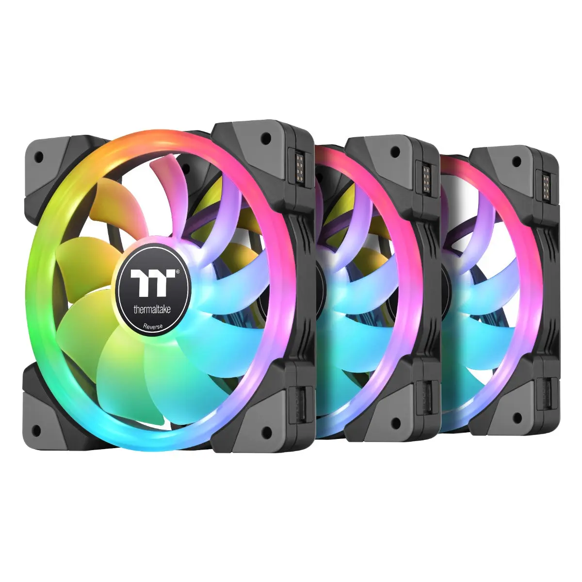 SWAFAN EX12 RGB PC Cooling Fan TT Premium Edition, 3-Fan Pack for PC Cooling System