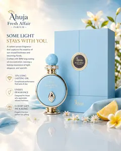 Ahuja Fresh Affair Parfum Eau de Parfum 100ml | Fresh Citrus Floral Unisex Perfume | Long Lasting Luxury Fragrance