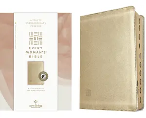 NLT Every Woman's Bible, Filament Enabled (Leatherlike, Soft Gold, Indexed, Red Letter) -- New Living Translation - Bible