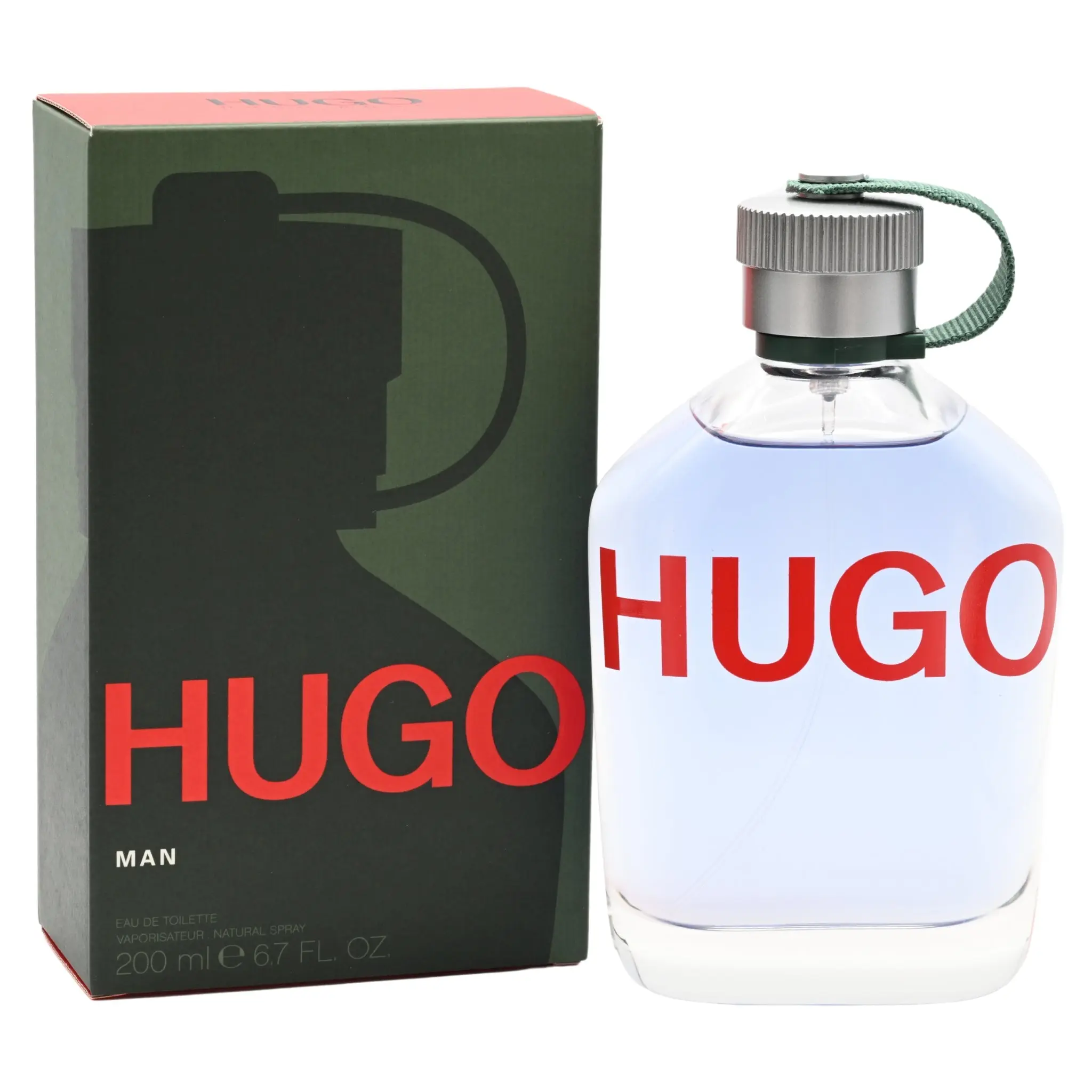 HUGO BOSS HUGO Men's Eau de Toilette - Confident Men's Cologne with Citrusy Fragrance That Starts With a Mint, Basil, Aromatic Cedarwood, 6.7 fl oz Signature Scent, Minty Fresh, Clean Herb Energy, Cedarwood Base
