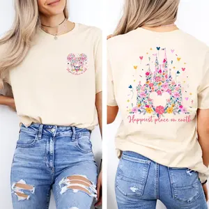 Happiest Place Inspired Castle Shirt, Magical Theme Park Graphic Tee, Cute Fairytale Castle Sweatshirt, Family Vacation Matching Outfit, Dreamy Travel Aesthetic Tee