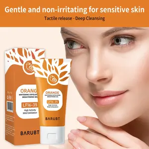 BARUBT Orange Brightening Exfoliating Face Gel | Gentle Peeling for Glowing Skin