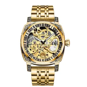 Men's Quartz Watch Two-Tone Stainless Steel Band, Luxury Emerald Green Sunray Dial with Roman Numerals, Day Date Calendar Waterproof Business Dress Wrist Watch for Men