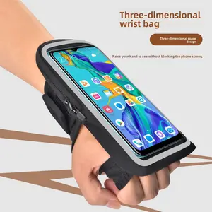 Sports Running Phone Armband for Men Women Up to 7 Inch Touch Screen Sensitive Wrist Bag Sweatproof Breathable Fishnet Fabric for Hiking Gym Cycling Workout Training Gear Free one sports boxing mitts