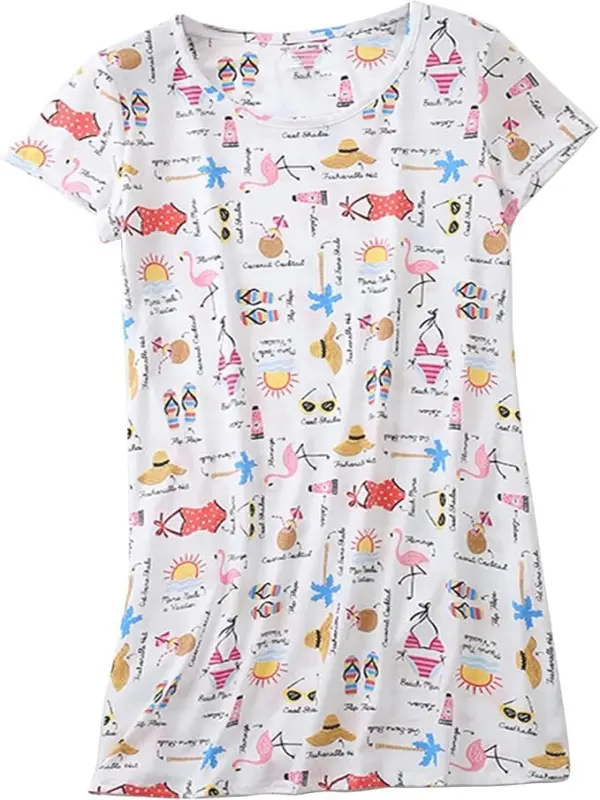 Nightgown Women's Pajamas Sleepwear Night wear Sleep Shirt Loungewear Soft