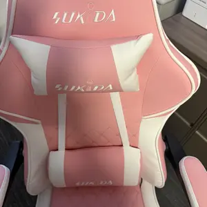 SUIKDA  Office Chair with Footrest, Adjustable Height Gaming Chair, Ergonomic Lumbar Support Office Chair