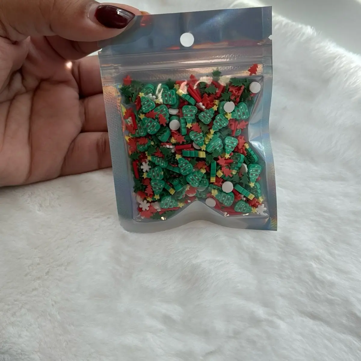 Christmas Tree Clay Confetti - Festive Party Supplies