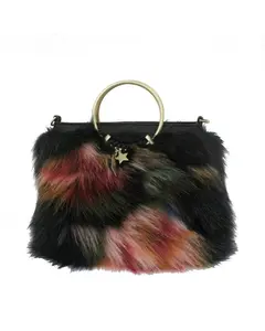 City Blooms Ring Satchel in Fur