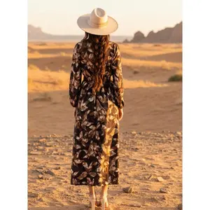 Ember Charcoal Floral Summer Dress