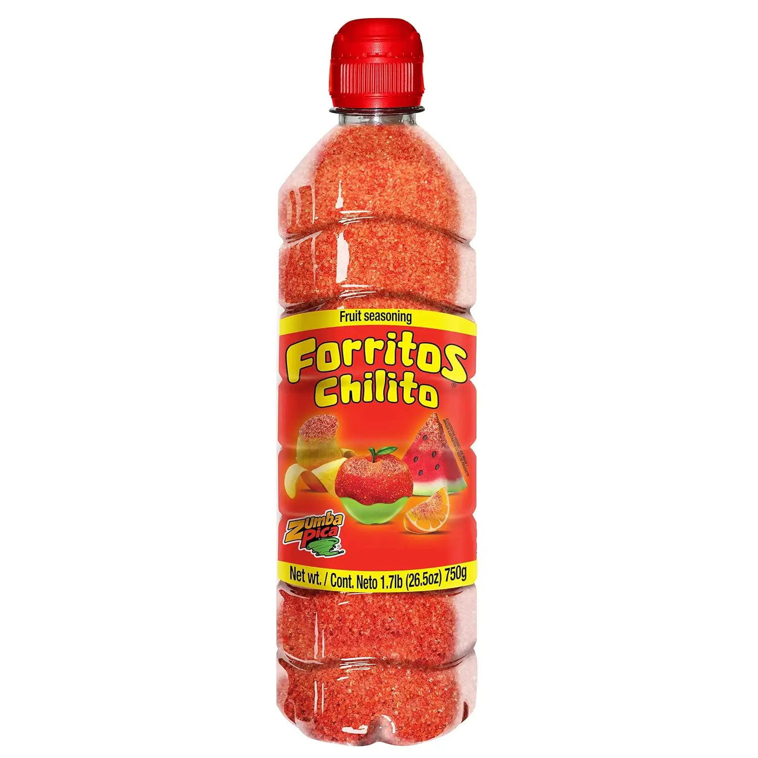 Zumba Pica Forritos Mexican Candy Chili Powder 1.7lb (750gr) - Tangy Chili Powder to Sprinkle Fruits - Dulces Mexicanos Picantes Perfect for Chamoy Pi