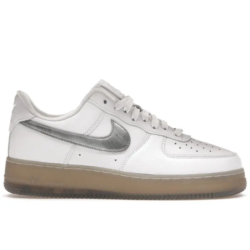 Nike Men's Air Force 1 Low '07 PRM White Metallic Silver, from StockX
