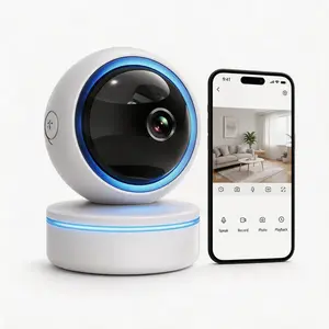 【Limited-Time Sale】SENTKENG 4MP 2K Indoor WiFi Security Camera, 360° Pan & Tilt Baby Monitor Camera with Night Vision, Motion Alerts, Two-Way Audio, App Control & Local Storage for Pets and Home