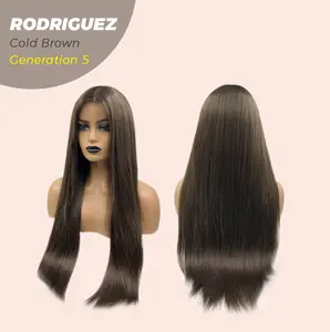 JBEXTENSION GENERATION FIVE 28 Inches Long Straight Midnight Brown( Black/Brown) Wig RODRIGUEZ G5