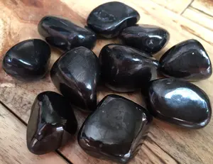 New Moon Beginnings Shungite Stone - Dark Black Color, Natural Form, Round Shape, Ideal for Meditation and Spiritual Practices