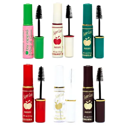 Apple Mascara Super Lash, Original, Mamey, Avocado, Black, Clear and more, Made in Mexico   Makeup Cosmetic