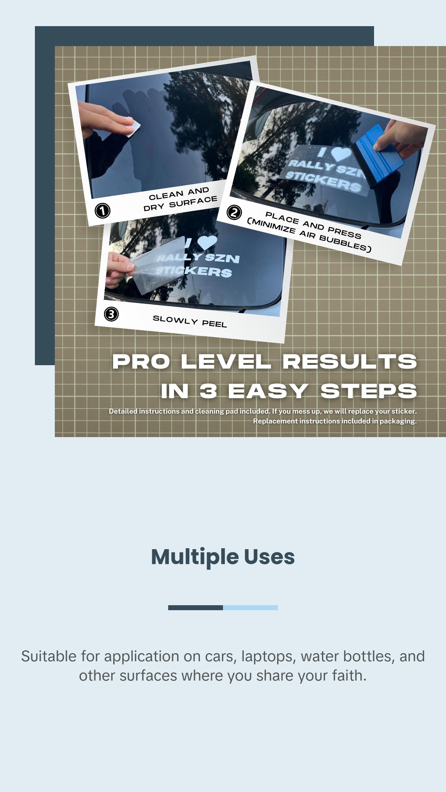 All My Hope Is In Jesus – Christian Car Decal Sticker