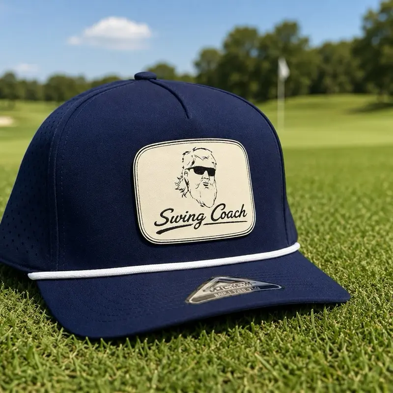 Swing Coach Performance Rope Golf Hat Navy