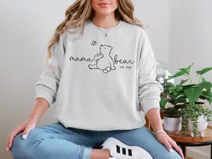 Personalized Mummy Est. Year Sweatshirt | Custom Date Mama Crewneck Jumper | Heartfelt Mother’s Day Gift for New Mum | High Quality Gildan Soft Cotton Sweater