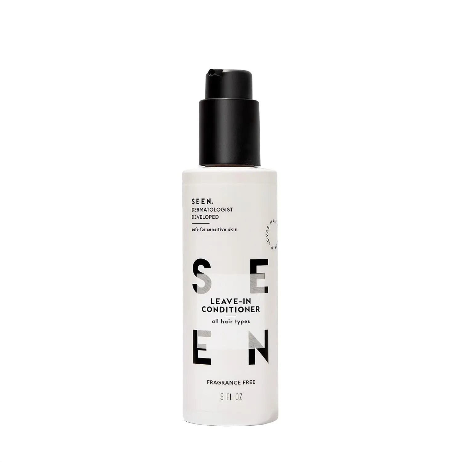 SEEN Leave-In Conditioner (Acne Friendly), Fragrance Free - Leave-In Hair Conditioner & Heat Protectant - Detangles & Hydrates- Formulated without Parabens, Sulfates or Phthalate