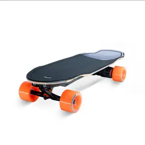 Exway Wave V2 99Wh Electric Skateboards with Rexus Remote, Bifrost 3.0 Smart Lighting,Top Speed of 24 Mph, Quick-Swap Battery, 440 LBS Max Load, Mini Cruiser for Adults & Teens