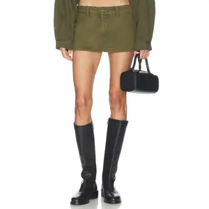 LIONESS Rhode Mini Skirt in Khaki