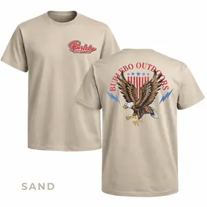 Burlebo Patriotic Eagle Shirt, American Flag Outdoor Graphic Tee, Gift for Patriots