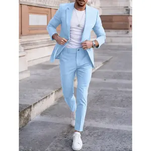 Men's Casual Suit Set, Multiple Colors Available, Stylish Fit Design, Perfect for Parties & Events, Comfortable Fashion