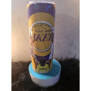 Lakers James 20oz Sublimation Tumbler - Stainless Steel - Drinkware