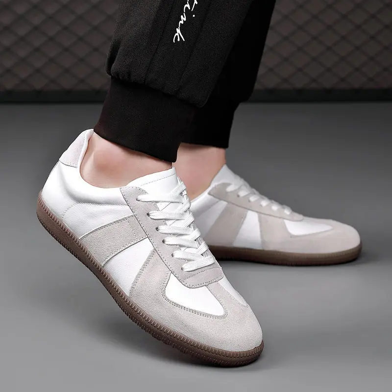 Men’s German Training Shoes – Leather Casual Breathable Sneakers
