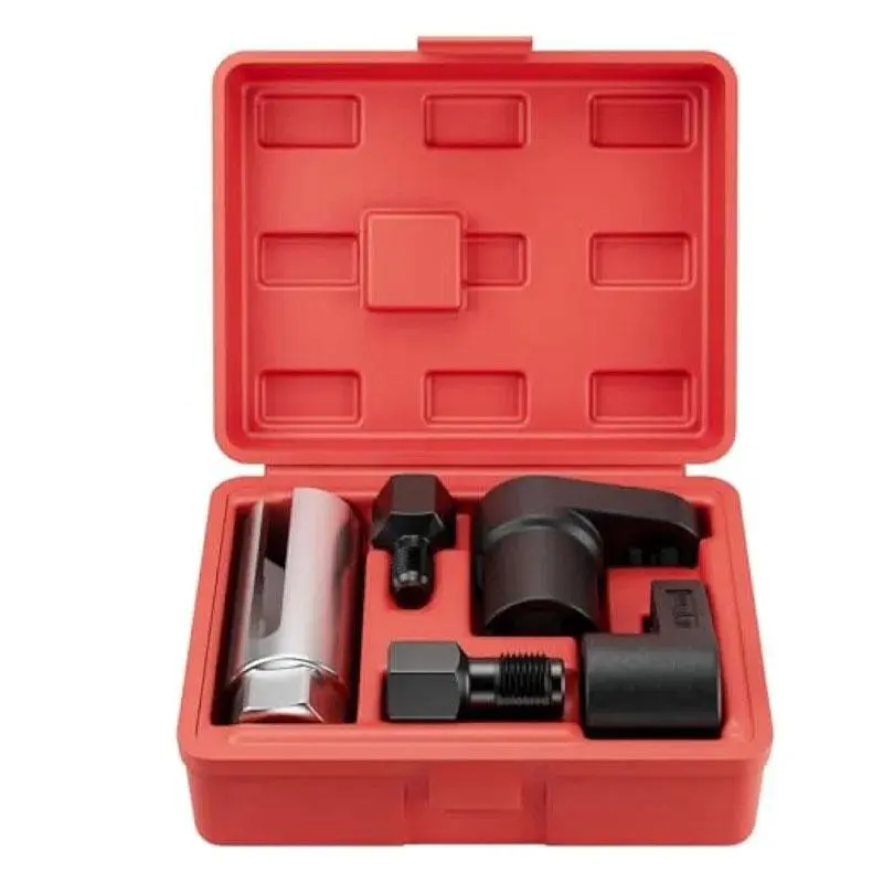 Car Oxygen Sensor Wrench Kit, 5 Counts/set Car Socket Removal & Installation Offset Vacuum Sensor Socket Thread Mill Tool, Car Body Repair Tool, Automotive Tool Kit, Repair Toolkit, Tool Sets Automotive, Car Automotive Tools