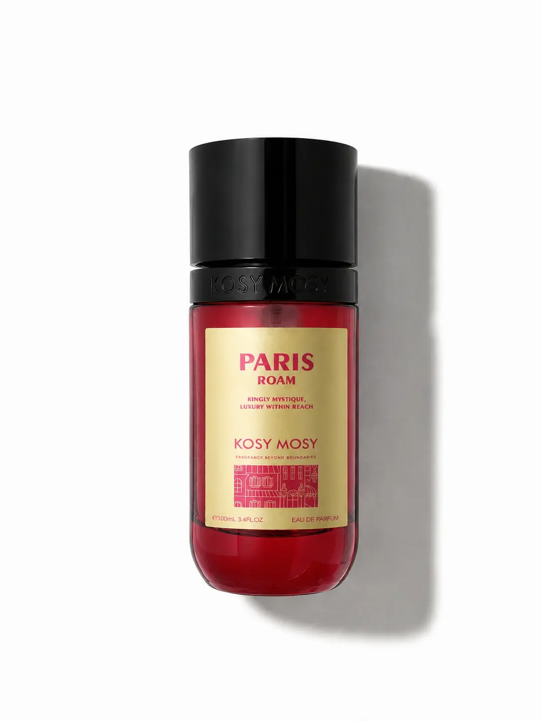 Kosy Mosy Paris Roam | Eau De Parfum | 8H+ Long Lastiing Fragrance for Women | Warm Saffron and Floral Scent | Clean Perfume | 3.4oz/100ml