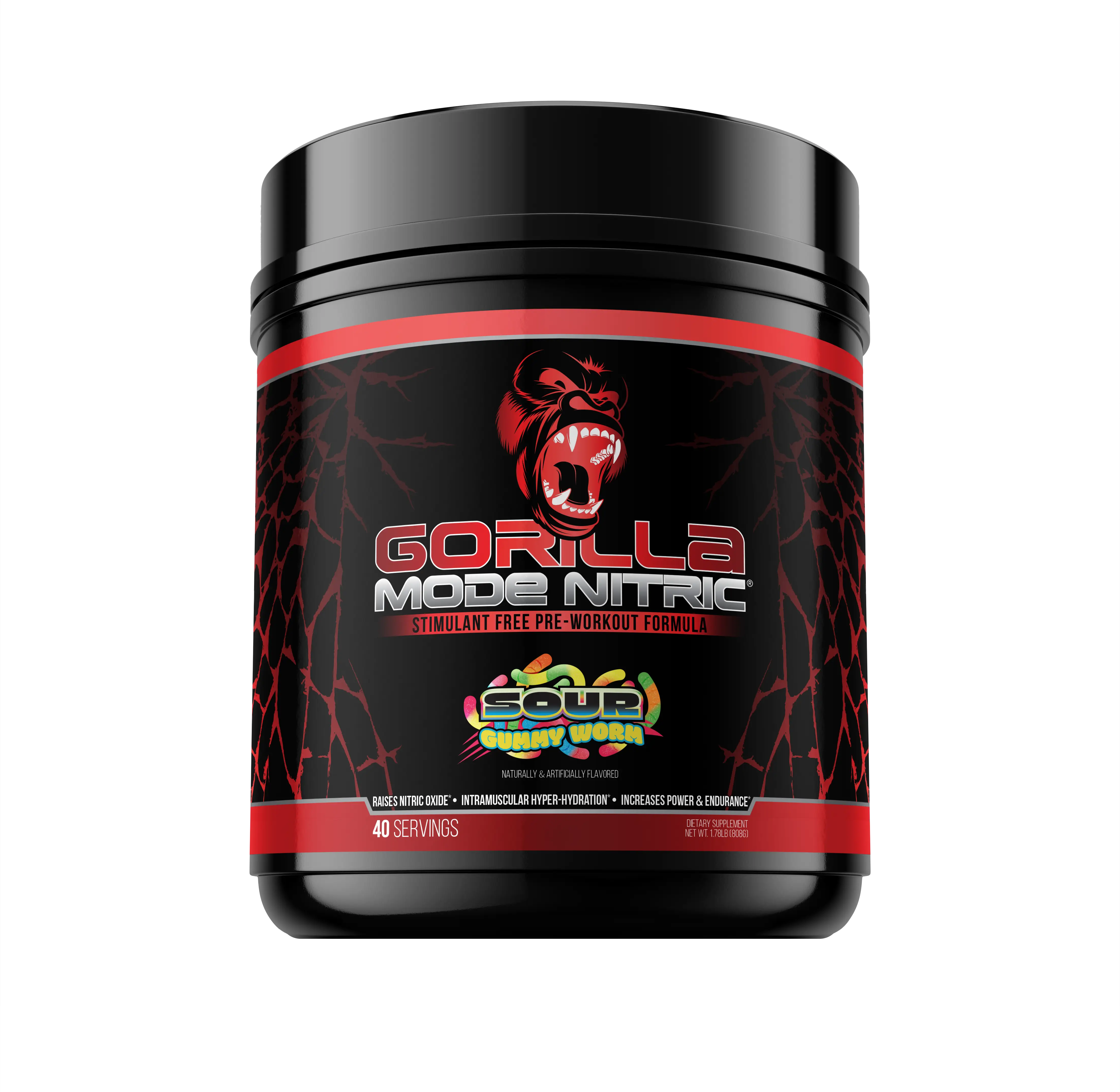 Gorilla Mode Nitric  - Stimulant Free Pre-Workout  (20/40 Servings)