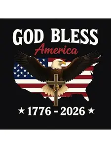[Buy One Get One Free]250th Anniversary Eagle Stickers | God Bless America Vinyl Sticker Pack | American Flag Eagle Decal for Car, Truck, Window
