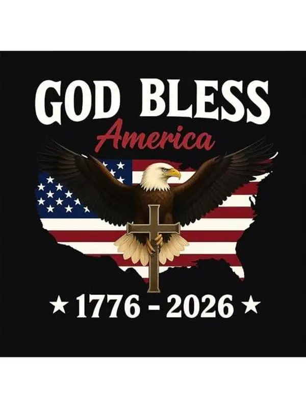 [Buy One Get One Free]250th Anniversary Eagle Stickers | God Bless America Vinyl Sticker Pack | American Flag Eagle Decal for Car, Truck, Window