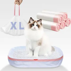 Large Pet Litter Box Trash Bag, Litter Box Liners, No Cleaning Needed, Disposable Handheld Large Cat Poop Bag, Plastic Bag for Dogs & Cats